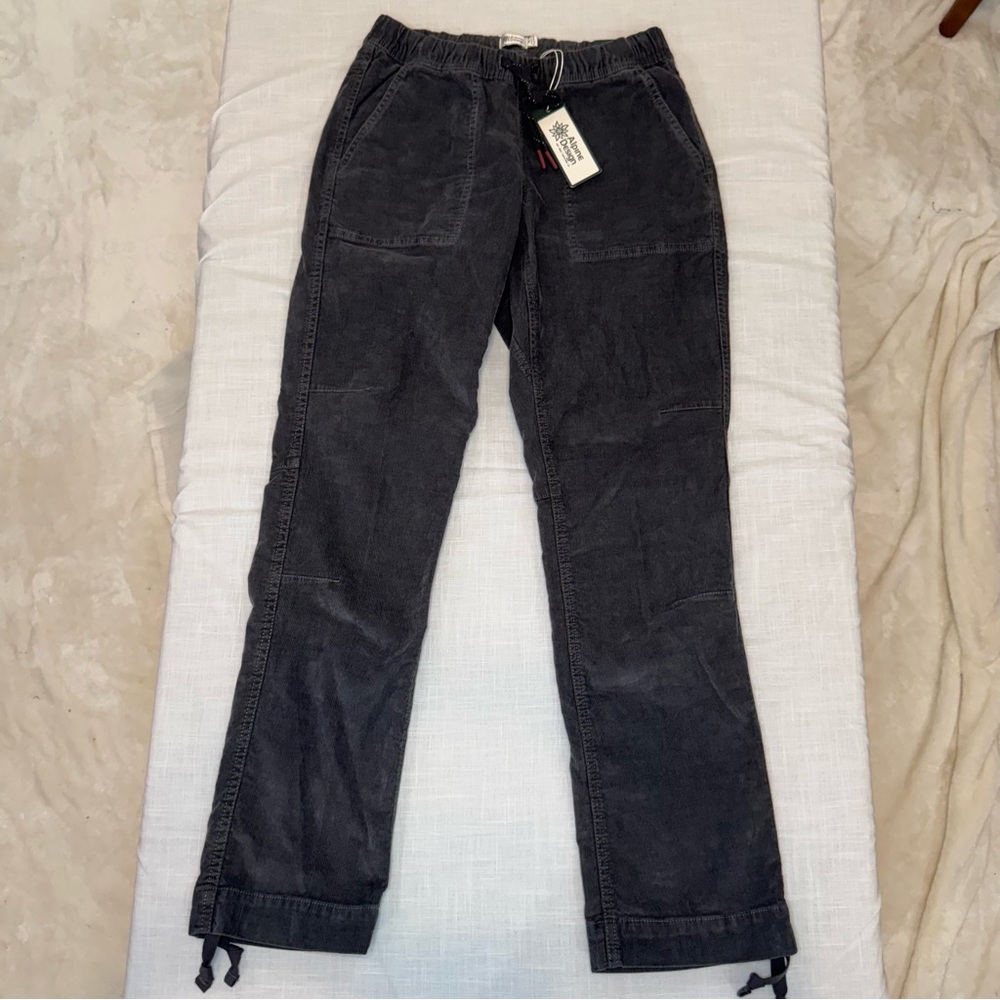 Alpine Design Women’s Corduroy Hike Pants XS New With Tags Organic Cotton